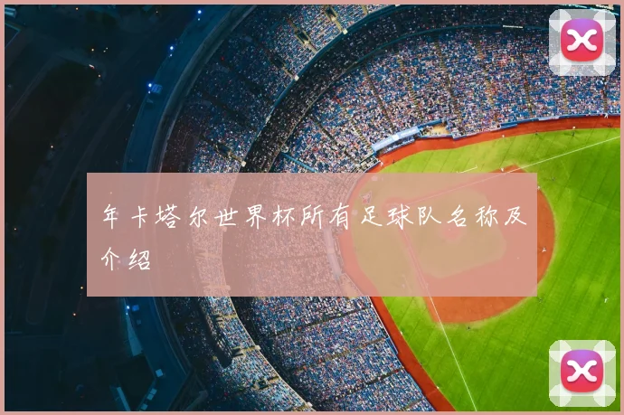 年卡塔尔世界杯所有足球队名称及介绍