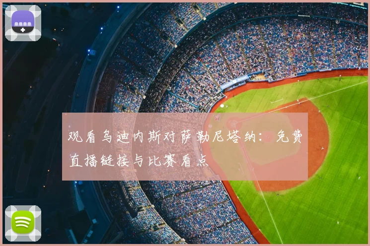 观看乌迪内斯对萨勒尼塔纳：免费直播链接与比赛看点